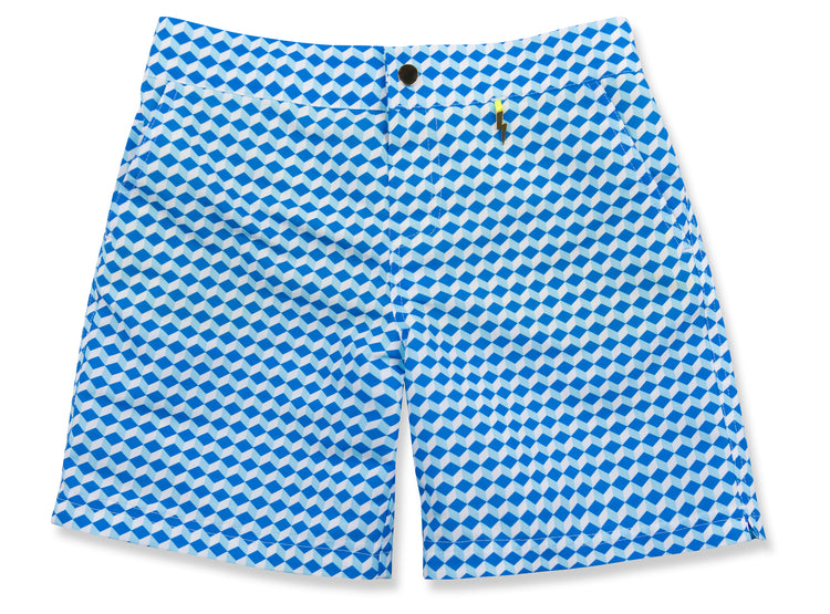 blue cube Finley Swim Short