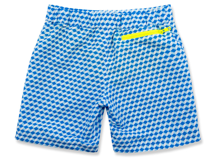 blue cube Finley Swim Short