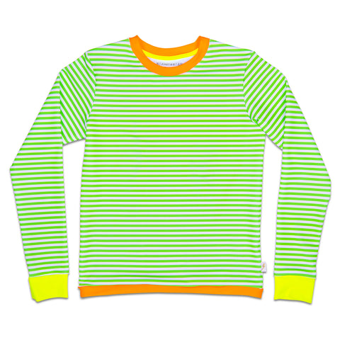 grass stripes Buddy Long Sleeve Swim Tee