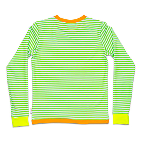 grass stripes Buddy Long Sleeve Swim Tee