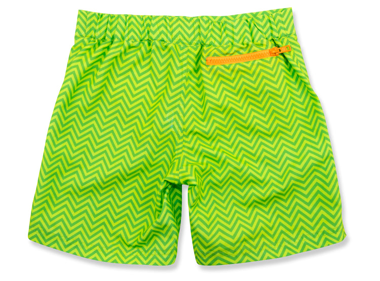 green chevron Finley Swim Short