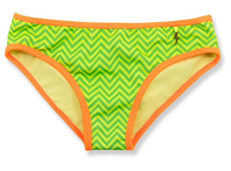 green chevron Misty Bikini Bottom