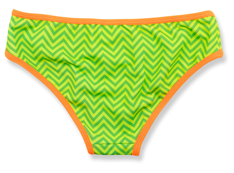 green chevron Misty Bikini Bottom