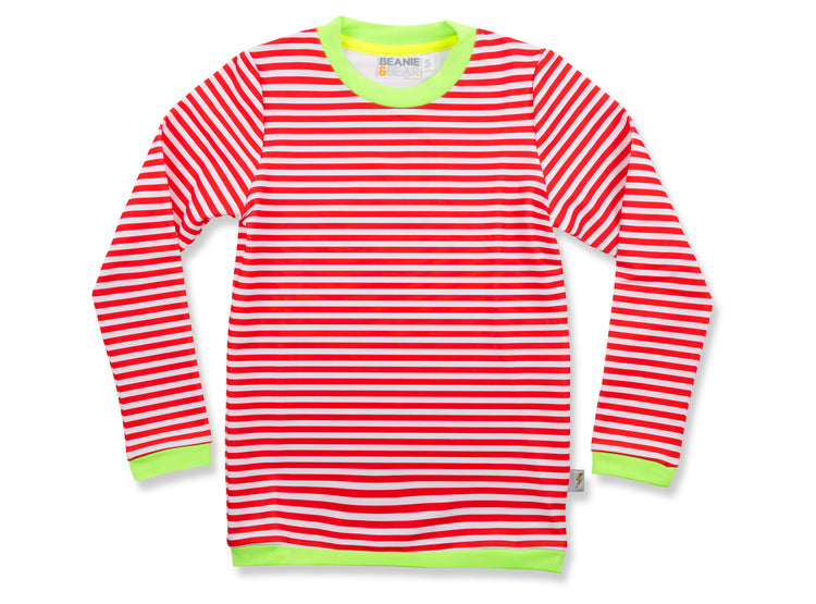 RED STRIPE Buddy Long Sleeve Swim Tee