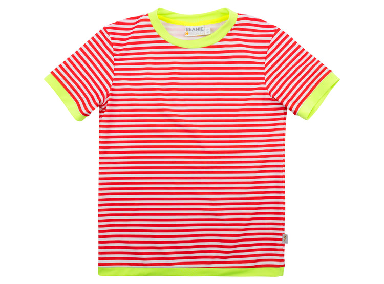 RED STRIPE Buddy Short Sleeve Swim Tee