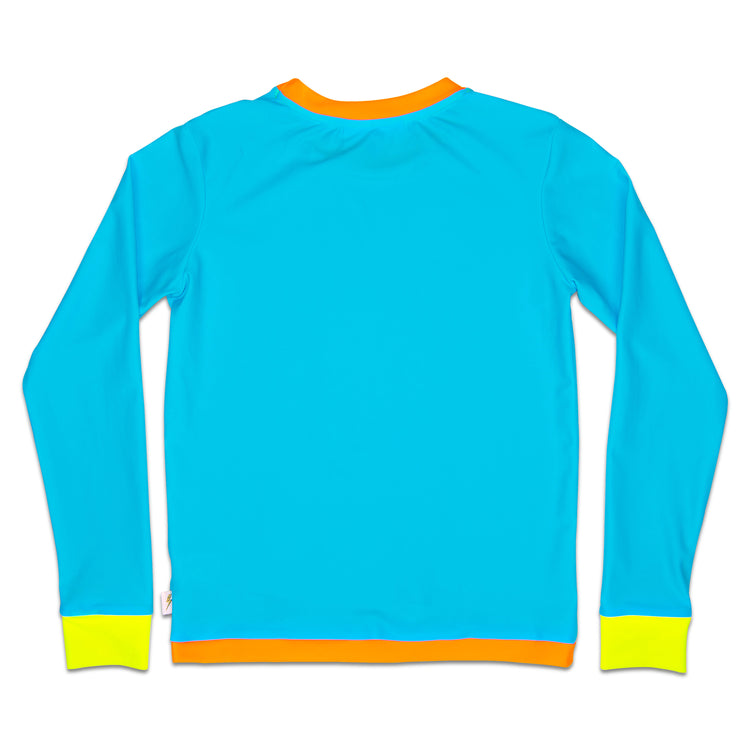 TURQUOISE Buddy Long Sleeve Swim Tee